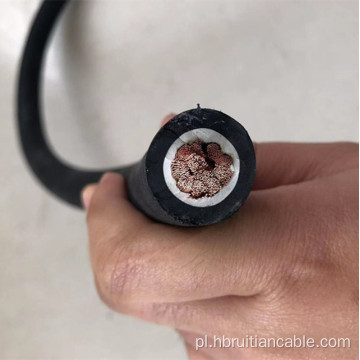 Elastyczny kabel spawalniczy gumowy z pojedynczym miedzianym rdzeniem